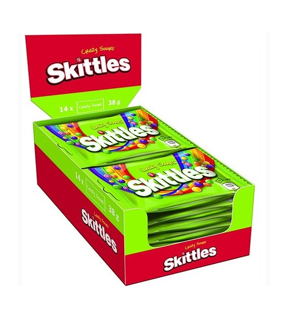 Skittles Crazy Sours Box 14x38g 532g