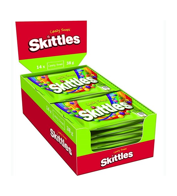 Skittles Crazy Sours Box 14x38g 532g