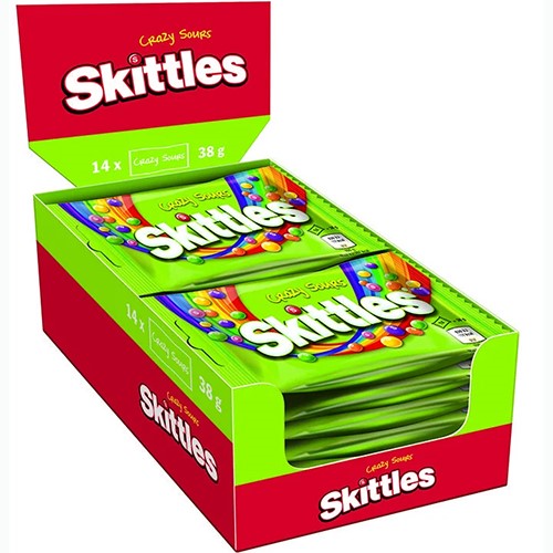 Skittles Crazy Sours Box 14x38g 532g