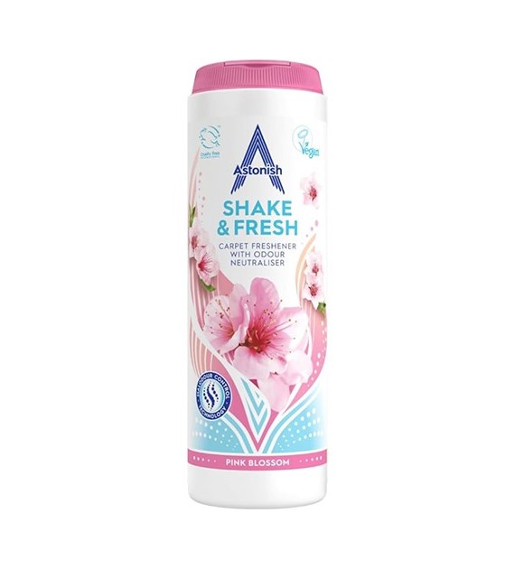 Astonish Shake & Fresh Capret Freshener Pink 350g