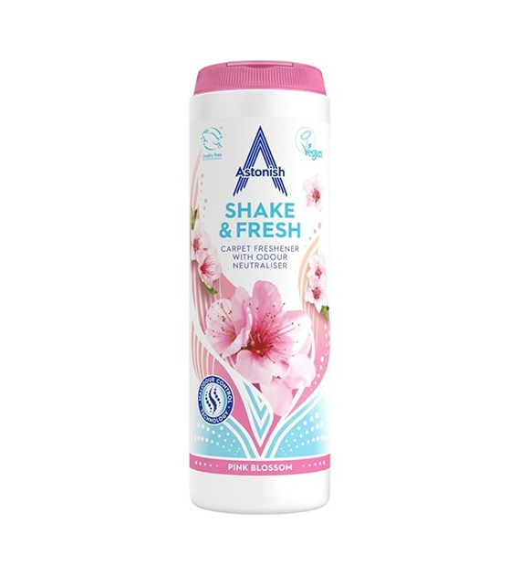 Astonish Shake & Fresh Capret Freshener Pink 350g