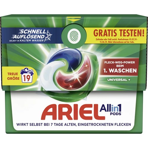 Ariel All in 1 Pods Universal+ 19p 406g