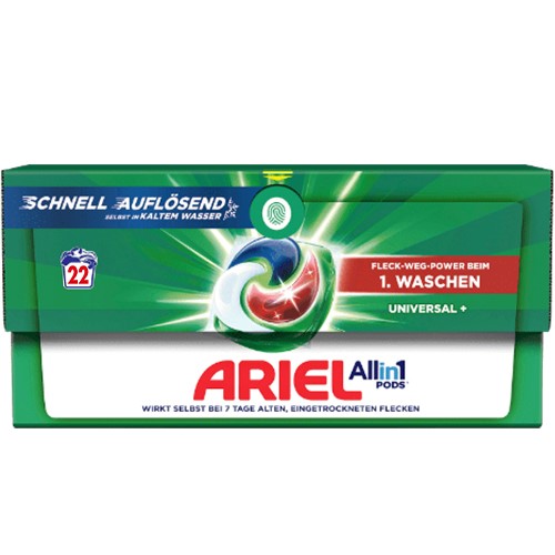 Ariel All in 1 Pods Universal+ 22p 470g