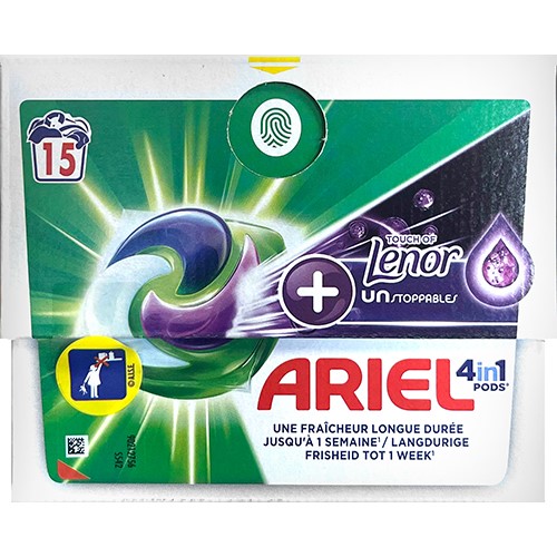 Ariel 4in1 Pods Lenor Unstoppables 15p 322g