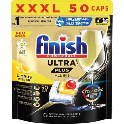 Finish Powerball Ultra All in 1 Citrus 50szt 610g