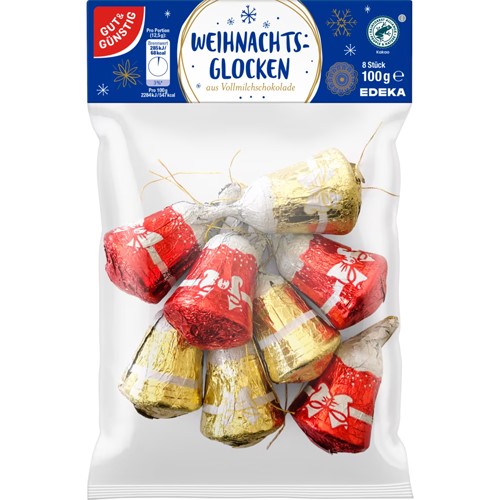 G&G Weihnachts Glocken Czekoladki 100g