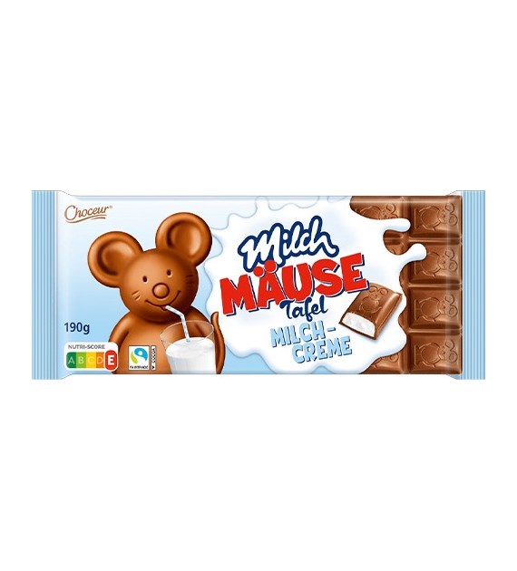 Choceur Milch Mause Tafel Milchcreme 190g