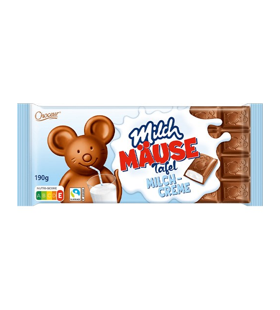 Choceur Milch Mause Tafel Milchcreme 190g