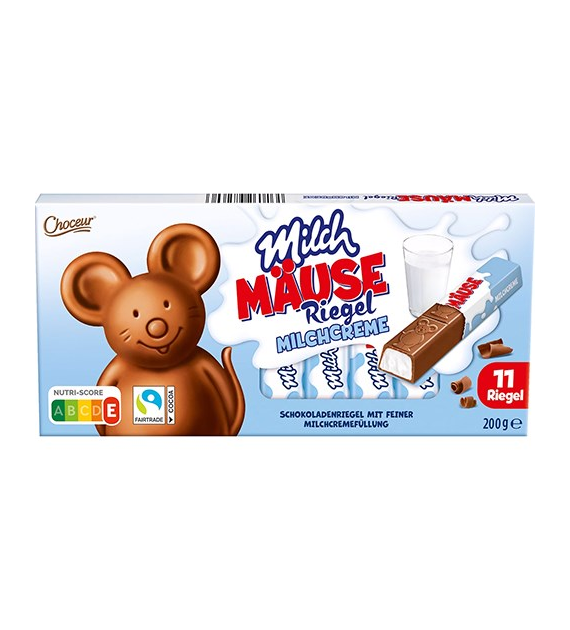 Choceur Milch Mause Riegel Milchcreme 200g