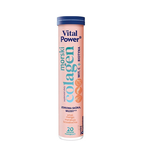 Kruger Vital Power Collagen Tabletki Musujące 84g