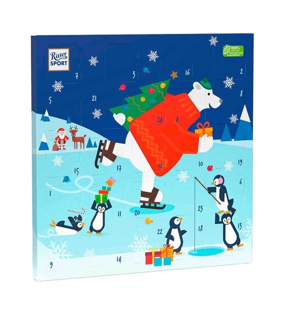 Ritter Sport Kalendarz Adwentowy Łyżwy 347g