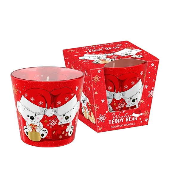 Bartek Candles Winter Teddy Bear Świeca 115g