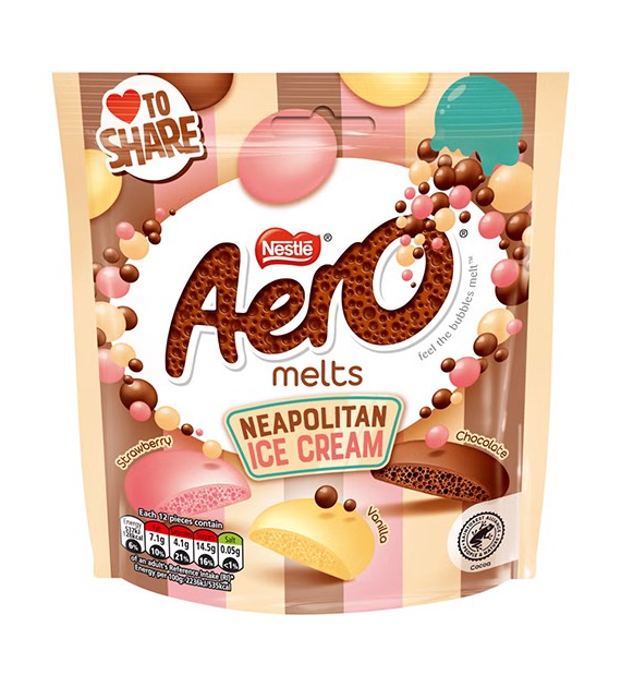Nestle Aero Melts Neapolitan Ice Cream Czeko 86g