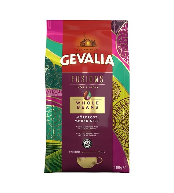 Gevalia Fusions Laos & India Morkrost 450g Z