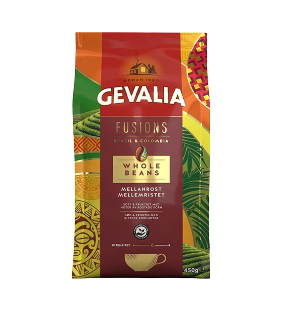 Gevalia Fusions Brazil & Colombia Melanrost 450g Z