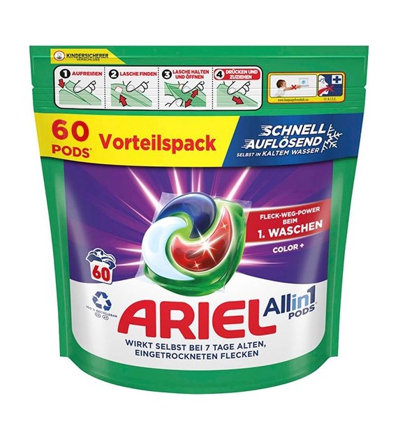 Ariel All in 1 Pods Color+ 60p 1,2kg