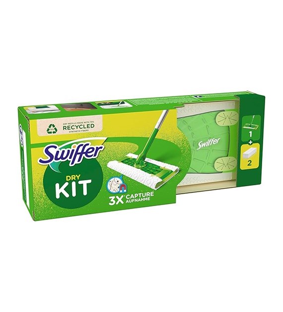 Swiffer Dry Kit Mop 1szt + Ściereczki Dry 2szt