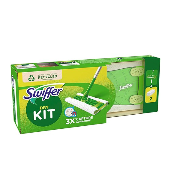 Swiffer Dry Kit Mop 1szt + Ściereczki Dry 2szt