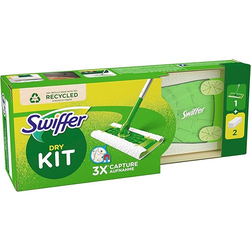 Swiffer Dry Kit Mop 1szt + Ściereczki Dry 2szt