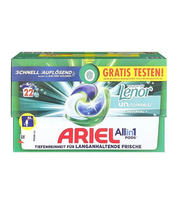 Ariel All in 1 Pods Universal+ Lenor 22p 519g