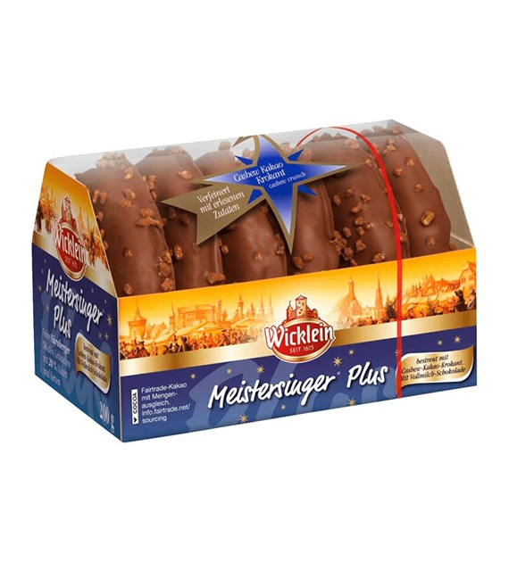 Wicklein Meistersinger Plus Kakao Krokant 200g