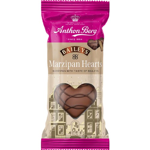 Anthon Berg Marzipan Hearts Baileys 84g