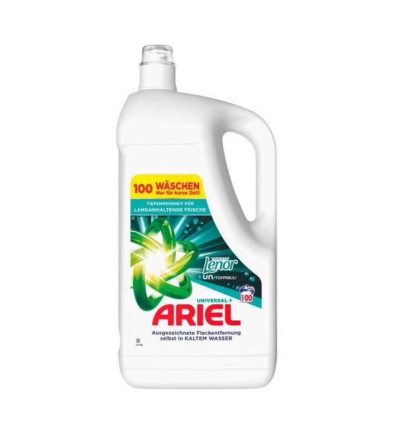 Ariel Universal+ Touch of Lenor Gel 100p 5L