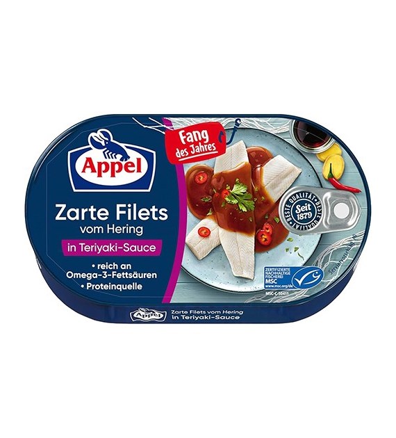 Appel Zarte Filets Hering Teriyaki Sauce 190g