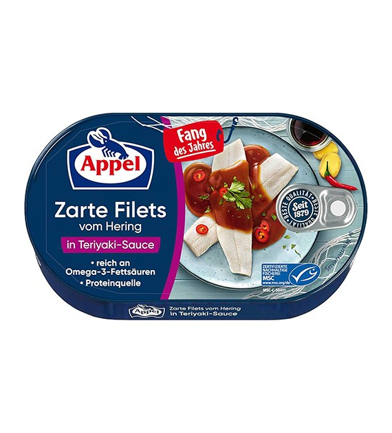 Appel Zarte Filets Hering Teriyaki Sauce 190g