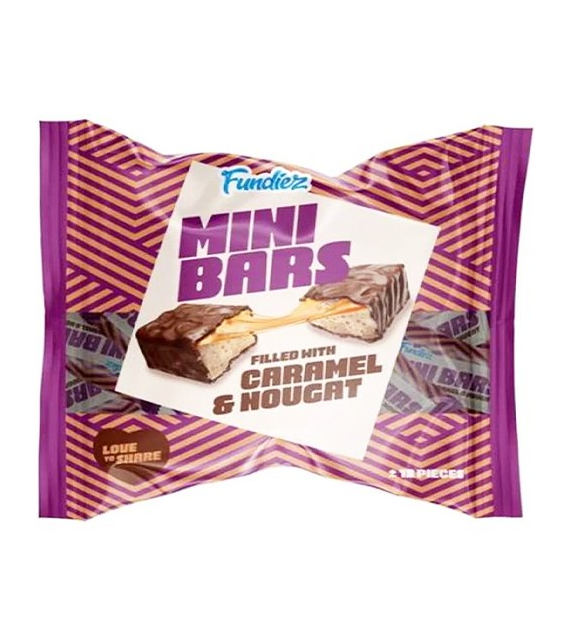Fundiez Mini Bars Caramel & Nougat 12szt 190g