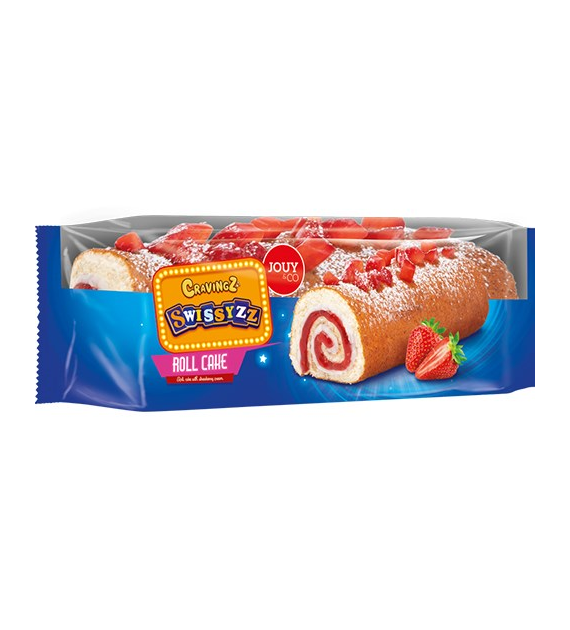 Jouy&Co Cravingz Swissyzz Roll Cake Strawberr 150g
