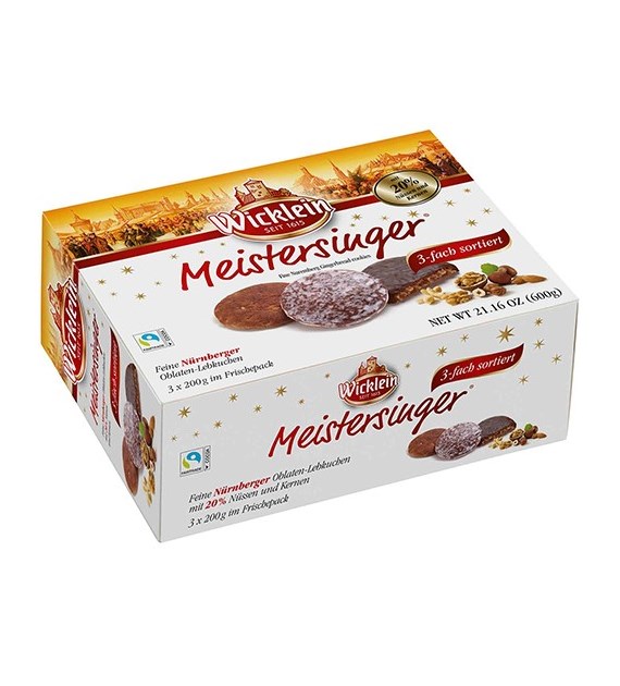 Wicklein Meistersinger Pierniki 3 Rodzaje 600g