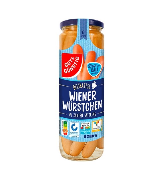 G&G Wiener Wurstchen Parówki 6szt 250/550g