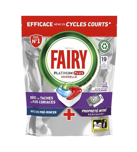 Fairy Platinum Plus Vaiselle Kapsułki 19szt 295g