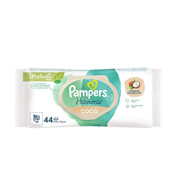 Pampers Harmonie Coco Mokre Chusteczki 44szt