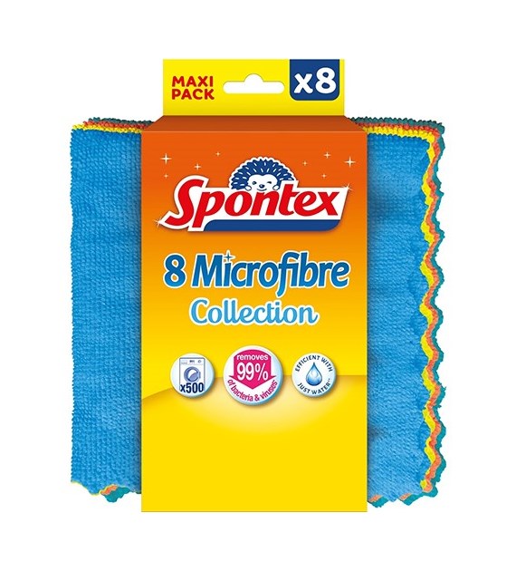 Spontex Ścierki z Mikrofibry 8szt
