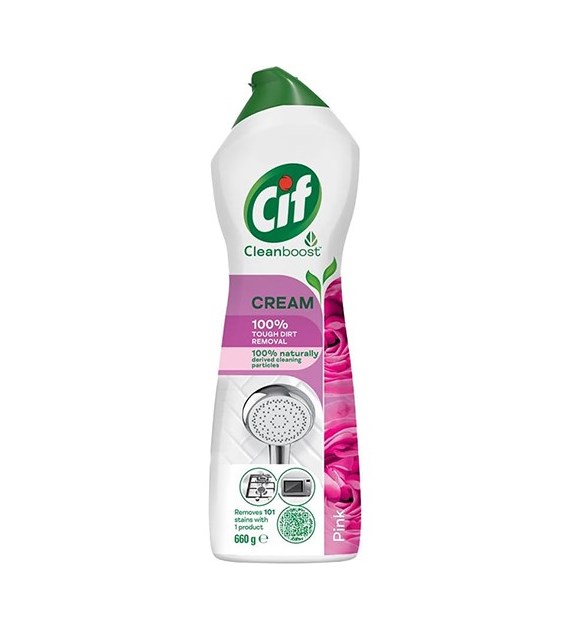 Cif Cleanboost Cream Pink 660g