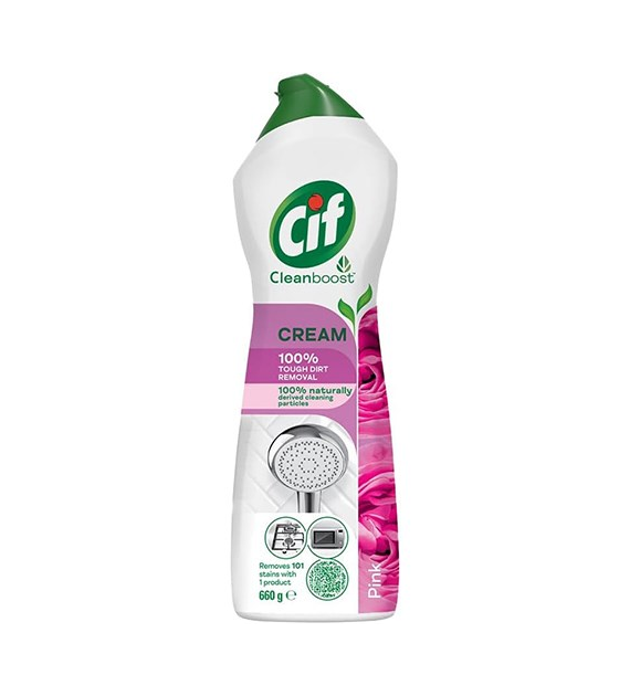 Cif Cleanboost Cream Pink 500g