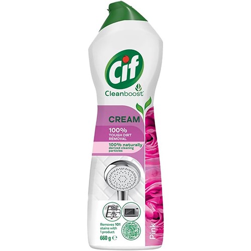 Cif Cleanboost Cream Pink 660g