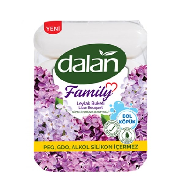 Dalan Family Lilac Bouquet Mydło Kostka 4szt 300g