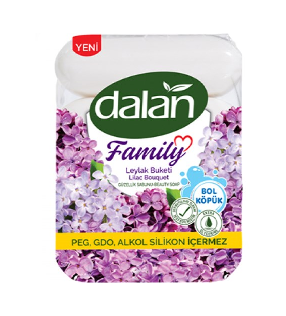 Dalan Family Lilac Bouquet Mydło Kostka 4szt 300g