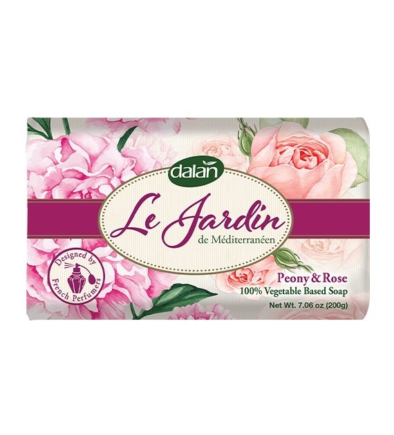 Dalan Le Jardin Peony & Rose Mydło Kostka 200g