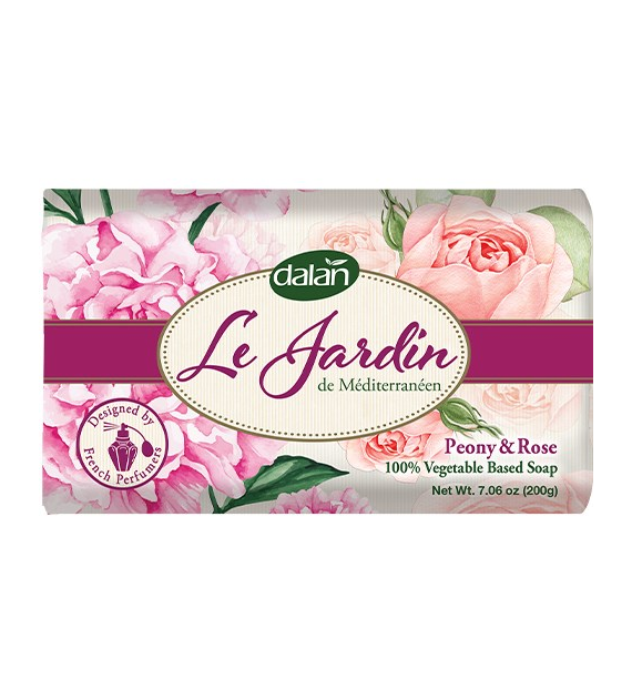 Dalan Le Jardin Peony & Rose Mydło Kostka 200g