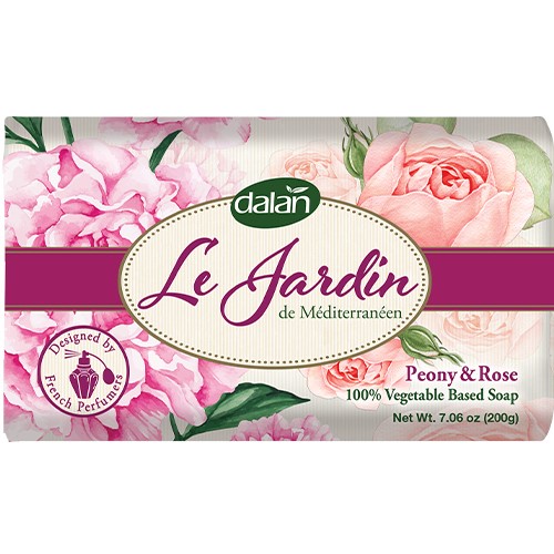 Dalan Le Jardin Peony & Rose Mydło Kostka 200g