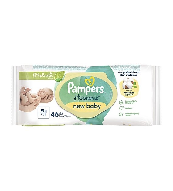 Pampers Harmonie New Baby Cotton Chusteczki 46szt