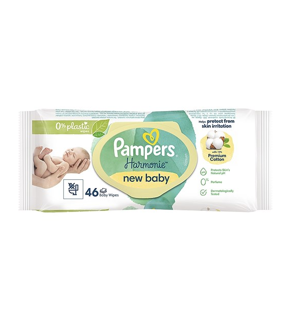 Pampers Harmonie New Baby Cotton Chusteczki 46szt