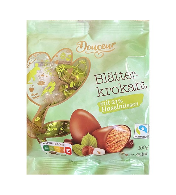 Douceur Blatter Krokant mit Haselnussen 8szt 150g