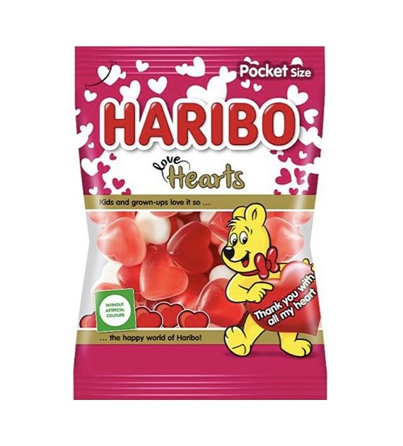 Haribo Hearts Pocket Size 100g