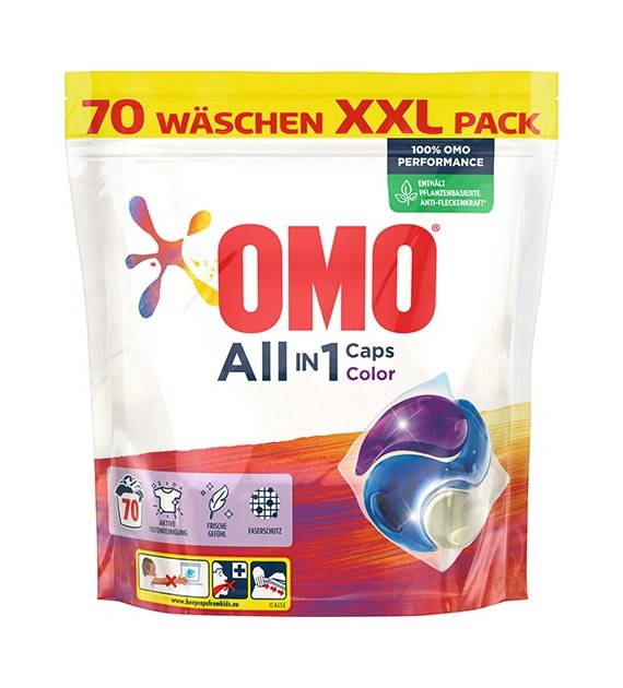 OMO All in 1 Caps Color 70p 1,8kg