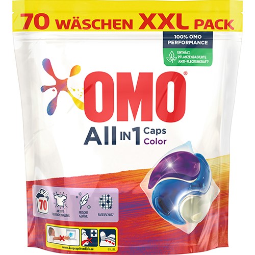 OMO All in 1 Caps Color 70p 1,8kg